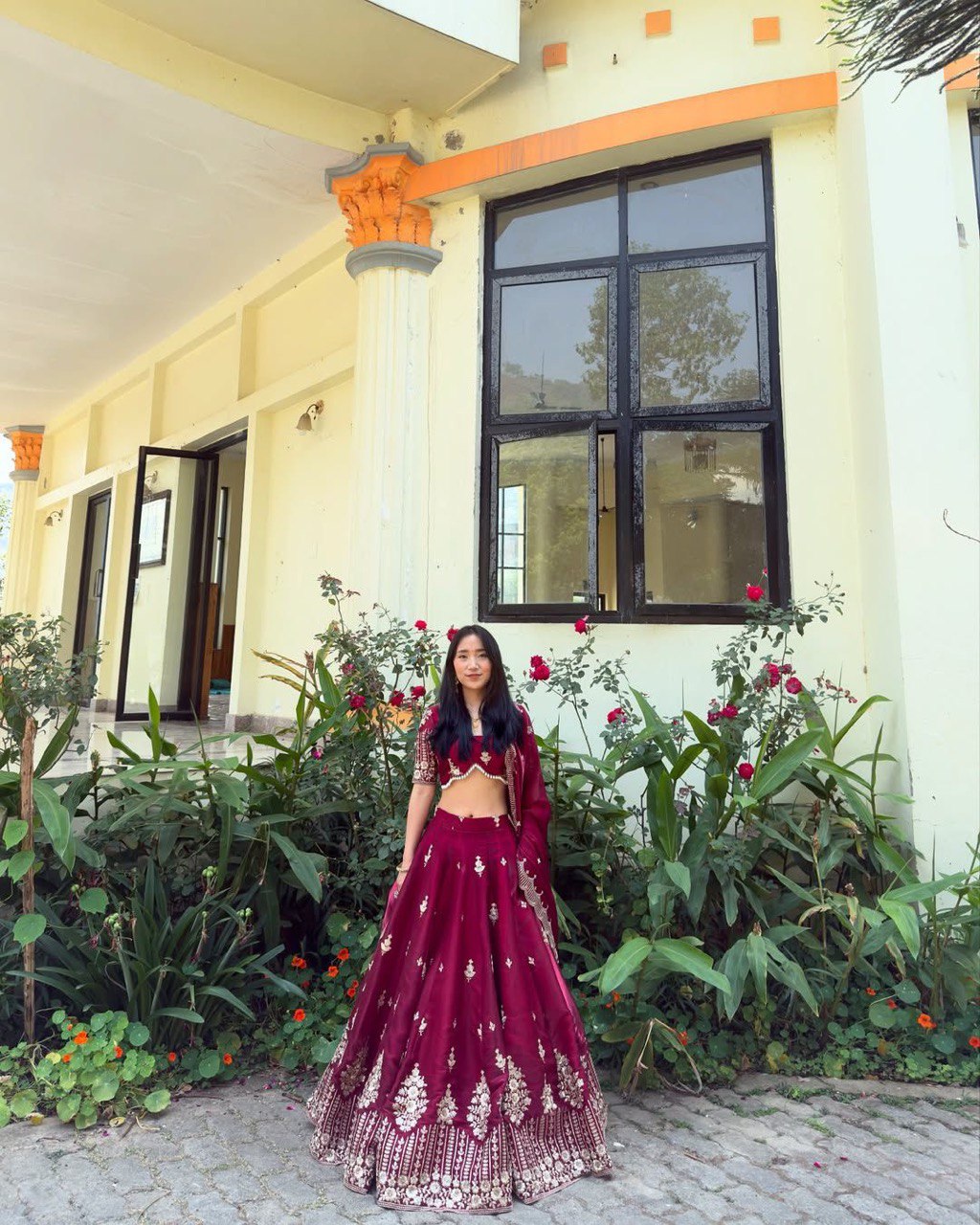 Pink Luxurious Jimi Choo Semi-Stitched Lehenga Choli Set Clothsvilla