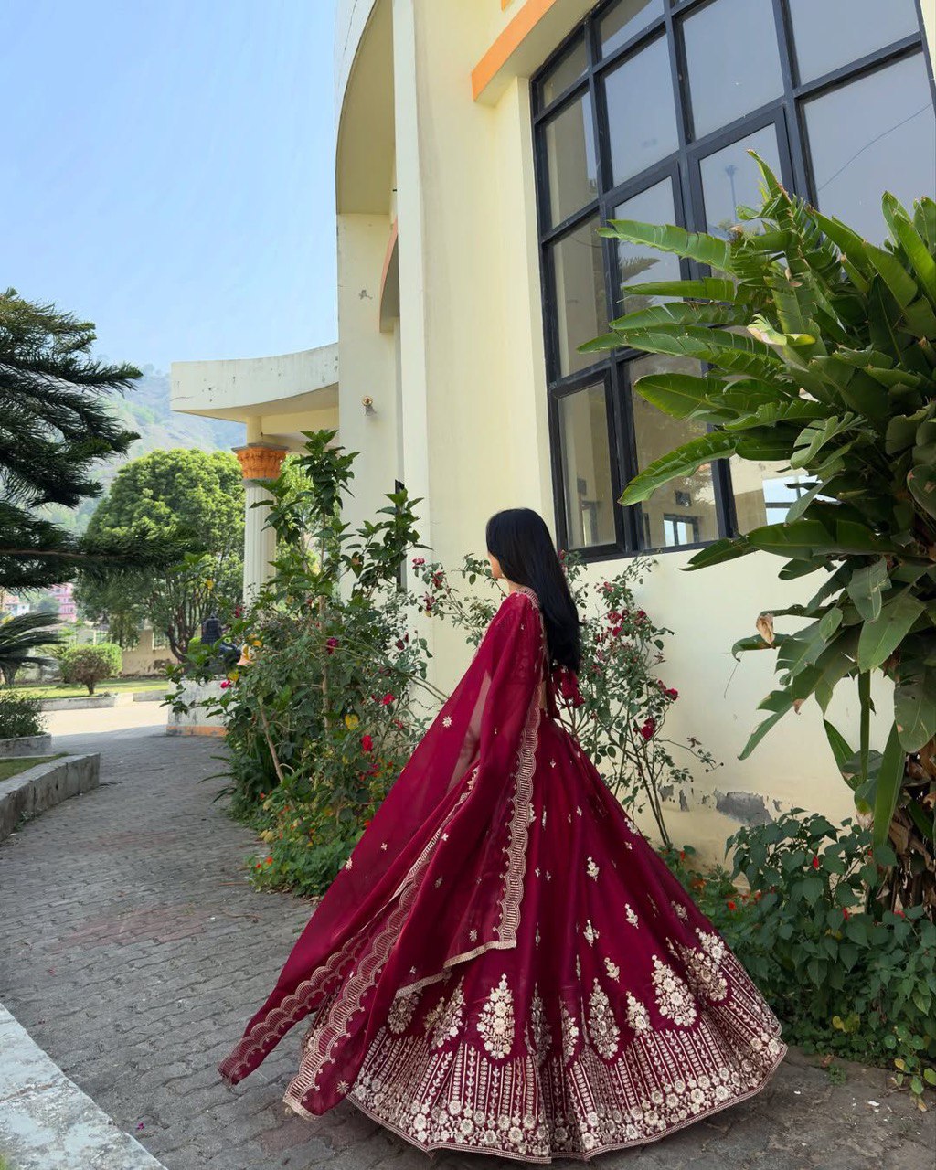 Pink Luxurious Jimi Choo Semi-Stitched Lehenga Choli Set Clothsvilla