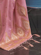 Load image into Gallery viewer, Pink Luxurious Pure Silk Banarasi Saree with Unstitched Blouse Piece ClothsVilla