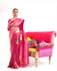 Pink Luxurious Silk Jacquard Saree with Blouse Piece – Perfect for Festivals ClothsVilla