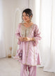 Load image into Gallery viewer, Pink Mirror Work Kurti Pant Set &amp; Batwa ClothsVilla