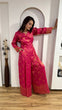 Load image into Gallery viewer, Pink Modern Banarasi Silk Jacquard Jumpsuit with Indian Elegance ClothsVilla