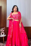 Pink Modern Georgette Skirt Set with Sequins & Zari Work – A Showstopper Ensemble ClothsVilla