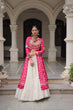 Load image into Gallery viewer, Pink Navratri Special Bandhani Kurti with Kora Cotton Frill Lehenga Set – Full Stitched ClothsVilla