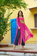 Load image into Gallery viewer, Pink Navratri Special Bandhej Print Kurti with Kutchi Patch Work ClothsVilla