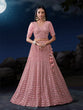 Load image into Gallery viewer, Pink Net Lehenga Choli Set with Dazzling Embroidery ClothsVilla