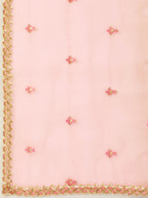 Load image into Gallery viewer, Pink Net Sequins Embroideried Semi-stitched Lehenga Clothsvilla