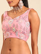 Load image into Gallery viewer, PINK Net Sequins with heavy Zarkan embroidery Semi-Stitched Lehenga choli &amp; Dupatta Clothsvilla