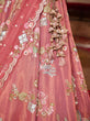 Load image into Gallery viewer, Pink Net Sequinse embroidery Semi-Stitched Lehenga choli &amp; Dupatta ClothsVilla