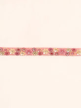 Load image into Gallery viewer, Pink Organza Sequins and Zarkan embroidery Semi-Stitched Lehenga choli &amp; Dupatta ClothsVilla
