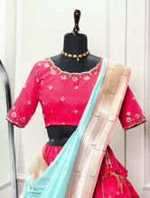 Load image into Gallery viewer, Pink Paithani Lehenga Choli Set ClothsVilla