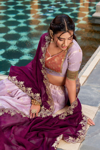 Pink Paithani Lehenga Set ClothsVilla