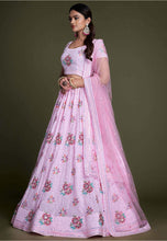 Load image into Gallery viewer, Pink Pakistani Georgette Lehenga Choli For Indian Festivals &amp; Weddings - Sequence Embroidery Work, Thread Embroidery Work, Clothsvilla