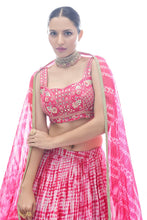 Load image into Gallery viewer, Pink Pakistani Jacquard Lehenga Choli For Indian Festival &amp; Weddings - Thread Embroidery Work, Clothsvilla