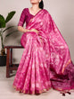 Load image into Gallery viewer, Pink Patola Love Jacquard Silk Saree with Zari Weaving Work &amp; Unstitched Blouse