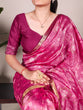 Load image into Gallery viewer, Pink Patola Love Jacquard Silk Saree with Zari Weaving Work &amp; Unstitched Blouse