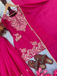 Load image into Gallery viewer, Pink Premium Designer Chinon Silk Party Wear Top, Plazzo &amp; Dupatta Set