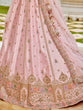 Load image into Gallery viewer, Pink Premium Silk Lehenga Choli with Viscose Organza Dupatta – Sequins, Coding &amp; Thread Embroidery ClothsVilla