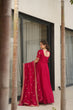 Load image into Gallery viewer, Pink Premium Vichitra Silk Gown with Sequins &amp; Zari Embroidery ClothsVilla