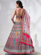 Load image into Gallery viewer, Pink Pure Georgette Lehenga Choli Set with Siroski Stonework ClothsVilla