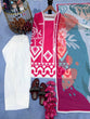 Load image into Gallery viewer, Pink Pure Natural Crepe Digital Printed Kurti Plazzo Set with Chiffon Georgette Dupatta – Fully Stitched ClothsVilla