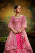 Load image into Gallery viewer, Pink Pure Silk Moti &amp; Zarkan heavy embroidery Semi-Stitched Lehenga choli &amp; Dupatta Clothsvilla