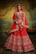 Load image into Gallery viewer, Pink Pure Silk Moti &amp; Zarkan heavy embroidery Semi-Stitched Lehenga choli &amp; Dupatta Clothsvilla