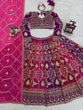 Load image into Gallery viewer, Pink-Purple Designer Faux Georgette Lehenga Choli with Dupatta ClothsVilla
