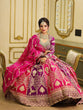 Load image into Gallery viewer, Pink-Purple Designer Faux Georgette Lehenga Choli with Dupatta ClothsVilla