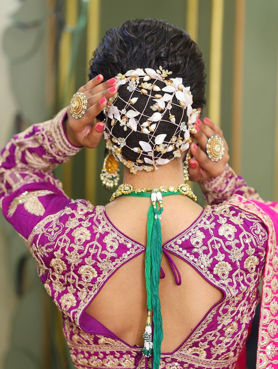 Pink-Purple Designer Faux Georgette Lehenga Choli with Dupatta ClothsVilla