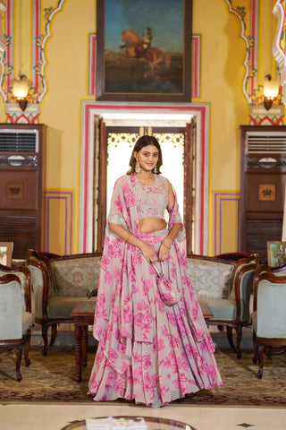 Pink Ready-to-Wear Lehenga Set ClothsVilla