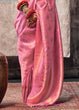 Load image into Gallery viewer, Pink Regal Banarasi Silk Saree with Gold &amp; Silver Zari Brocade Work ClothsVilla