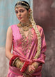 Load image into Gallery viewer, Pink Regal Banarasi Silk Saree with Gold &amp; Silver Zari Brocade Work ClothsVilla