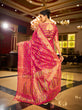 Load image into Gallery viewer, Pink Regal Kanjeevaram Organza Saree with Zari Woven Border Clothsvilla