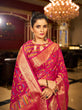 Load image into Gallery viewer, Pink Regal Kanjeevaram Organza Saree with Zari Woven Border Clothsvilla