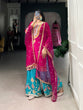 Load image into Gallery viewer, Pink Regal Moonga Silk Ensemble – Royal Vibes with Desi Elegance