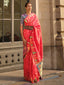 Pink Saree Mall Women's Banarasi Silk Blend Saree with Unstitched Blouse Piece ClothsVilla