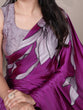 Load image into Gallery viewer, Pink Satin Silk Floral Printed Saree with Matching Unstitched Blouse ClothsVilla