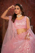 Load image into Gallery viewer, Pink Sequin Embroidered Lehenga Choli Set - Regal Elegance - Designer Wear ClothsVilla