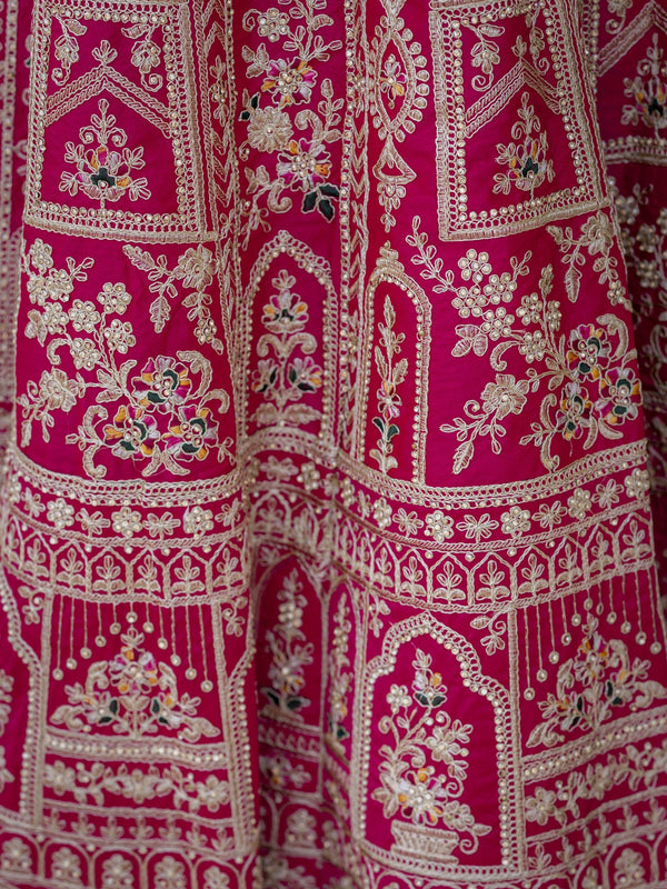 Pink Silk Bridal Lehenga Choli ClothsVilla