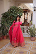 Load image into Gallery viewer, Pink Silk Embroidered Anarkali Gown ClothsVilla