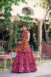 Load image into Gallery viewer, Pink Silk Foil Print Lehenga Set Clothsvilla