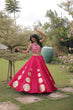 Load image into Gallery viewer, Pink Silk Gota Pattern Lehenga Set ClothsVilla