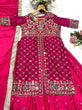 Load image into Gallery viewer, Pink Silk Kali Cut Lehenga Set ClothsVilla
