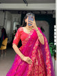 Load image into Gallery viewer, Pink Silk Lehenga Choli with Zari Work ClothsVilla