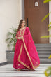 Load image into Gallery viewer, Pink Star Georgette Embroidered Gown with Sequins Work &amp; Designer Dupatta – Festive Collection ClothsVilla