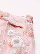 Load image into Gallery viewer, Pink Stunning Semi-Stitched Lehenga Choli Set with Zari, Sequins &amp; Moti Embroidered Net ClothsVilla