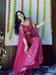 Load image into Gallery viewer, Pink Stylish Georgette Plazzo Set with Mirror &amp; Thread Work Featuring Matching Koti ClothsVilla