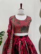 Load image into Gallery viewer, Pink Tabby Organza Thread &amp; Sequin Embroidered Lehenga Choli Set with Dupatta ClothsVilla