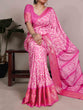Load image into Gallery viewer, Pink Tasar Silk Printed Saree ClothsVilla